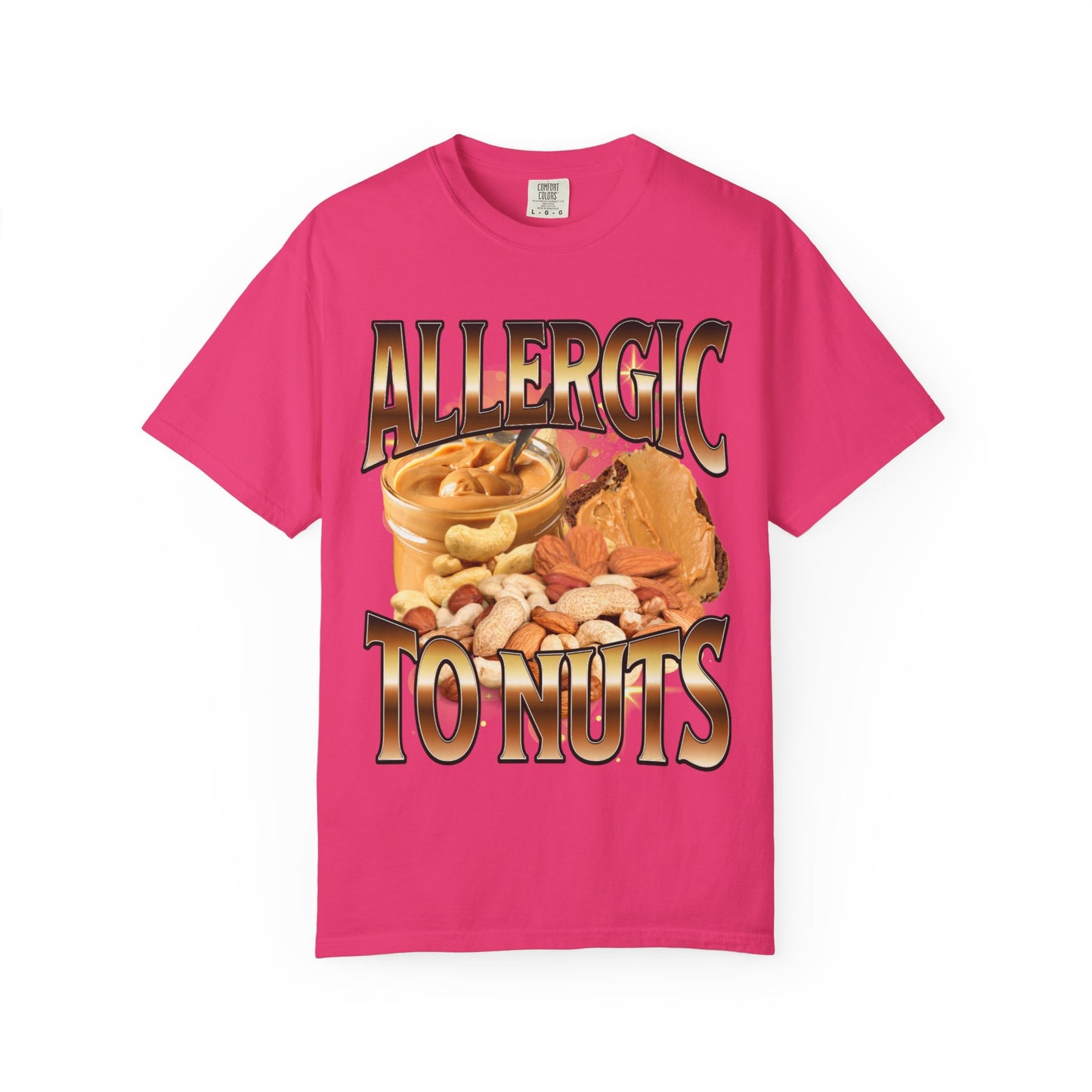 allergic to nuts unisex t-shirt
