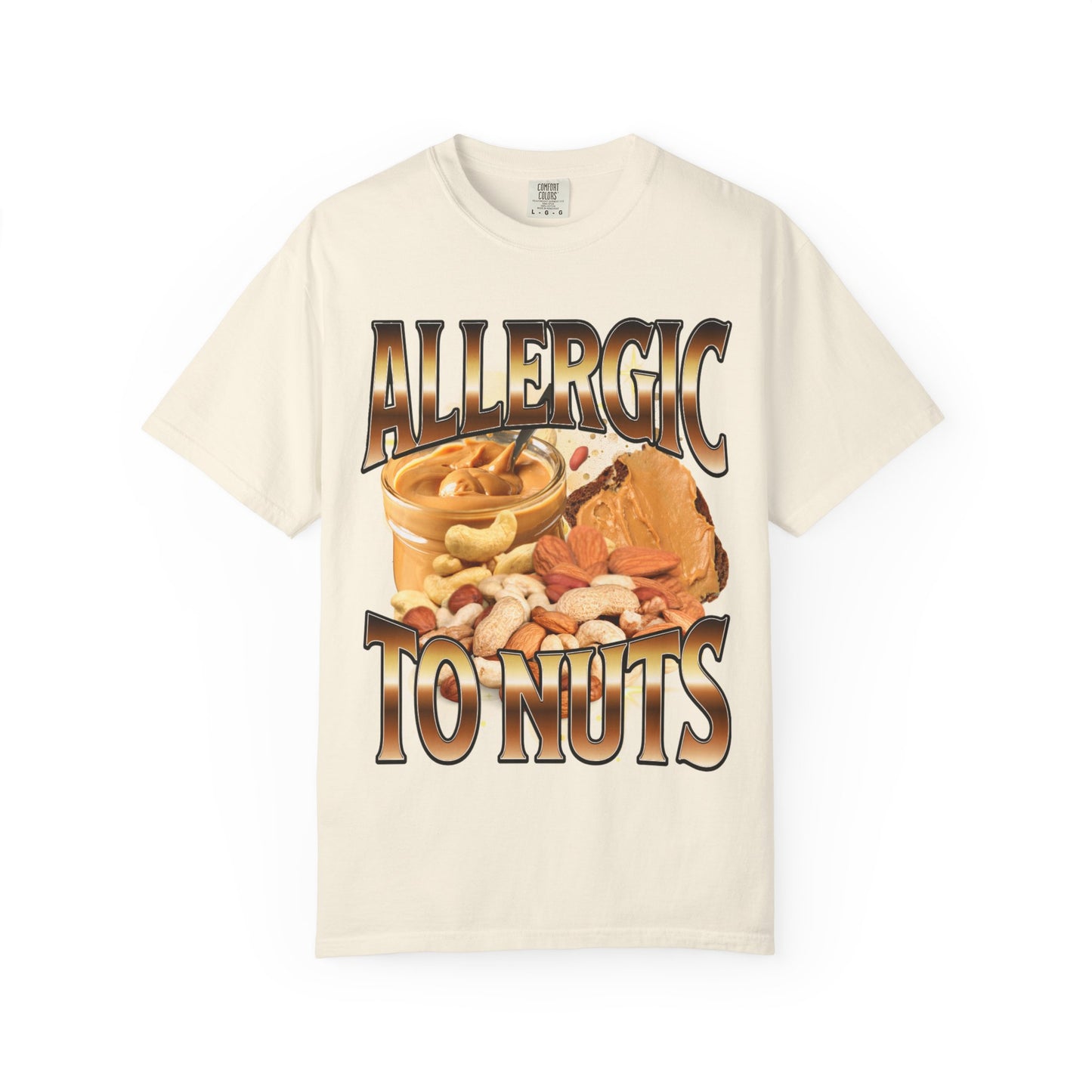 allergic to nuts unisex t-shirt