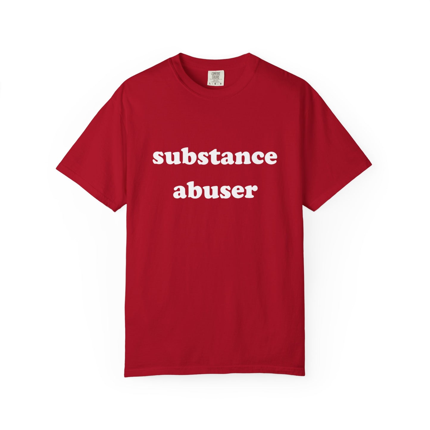 substance abuser unisex t-shirt
