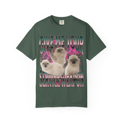 give me your service weapon unisex t-shirt