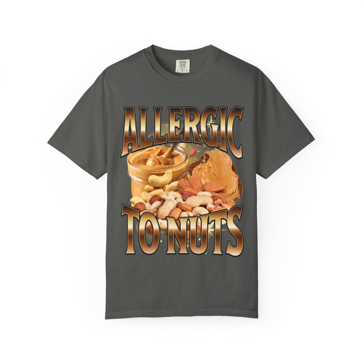 allergic to nuts unisex t-shirt
