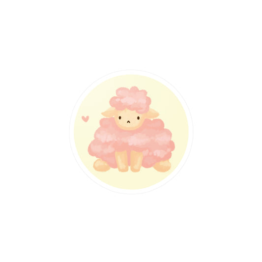 pink sheep sticker