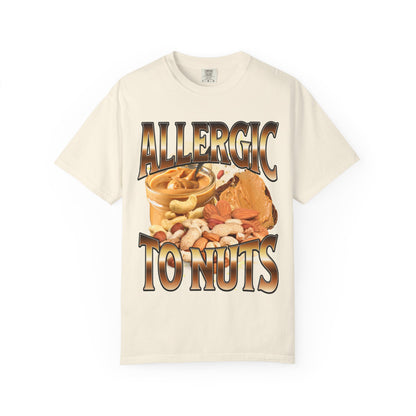 allergic to nuts unisex t-shirt