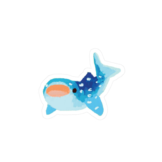 silly shark scream sticker