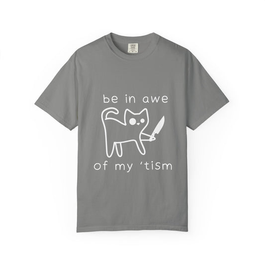 be in awe of my tism unisex t-shirt