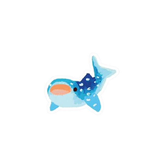 silly shark scream sticker