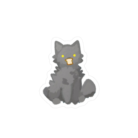tiny toast cat sticker