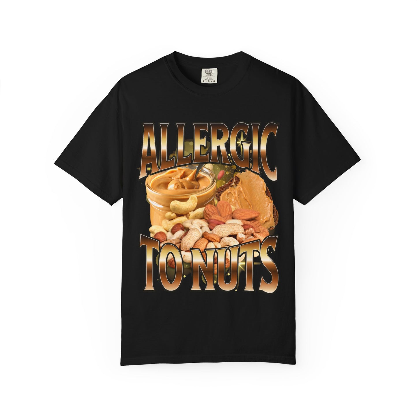 allergic to nuts unisex t-shirt