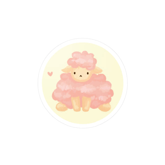 pink sheep sticker